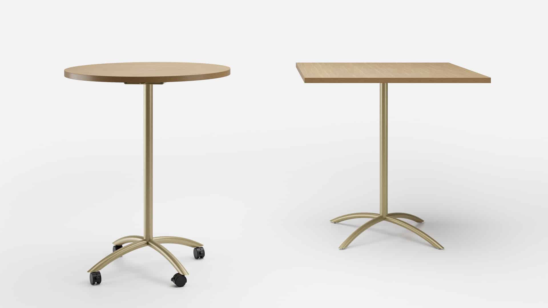 Gateway bar height tables, round and square