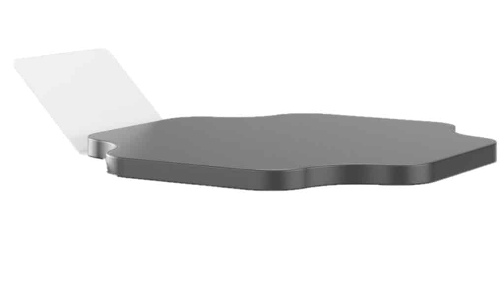 Trestle table top with Tablet holder