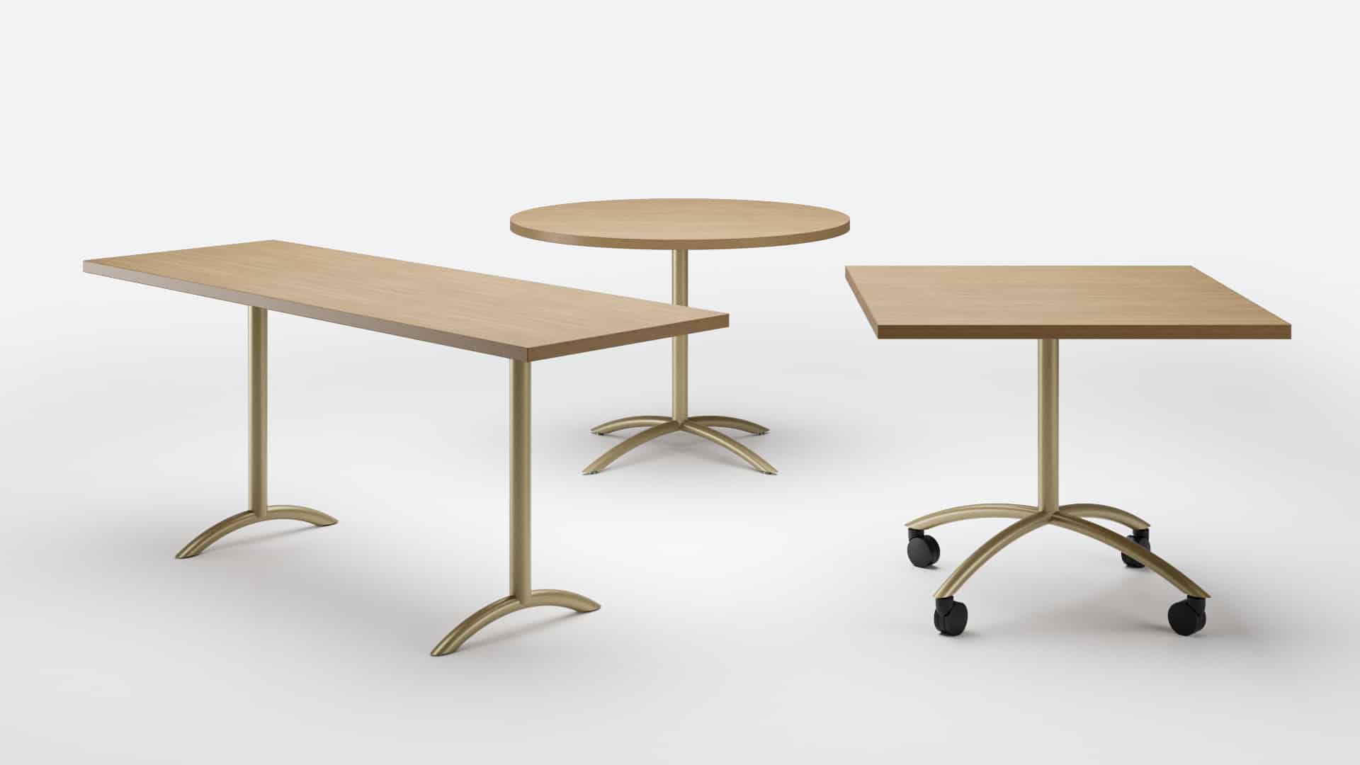 Gateway cafe table collection - round, square and rectangular