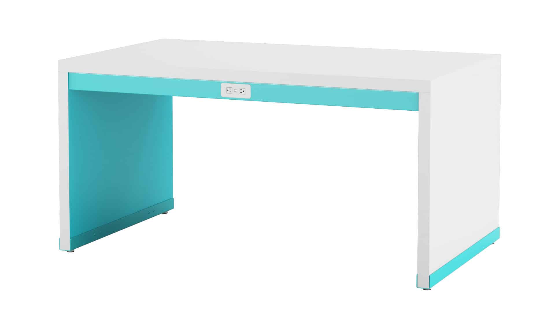 Union with apron power, teal inset